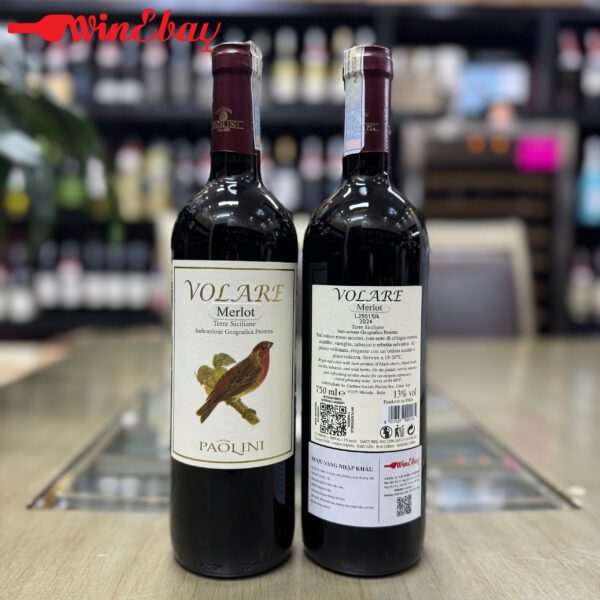 Volare Merlot | Vang Đỏ Ý Chính Hãng (Mua 2 tặng 1)